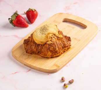 Double baked Raspberry & Pistachio Croissant